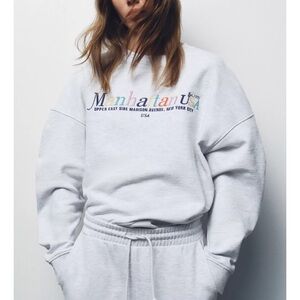 Zara Gray Manhattan Sweatshirt